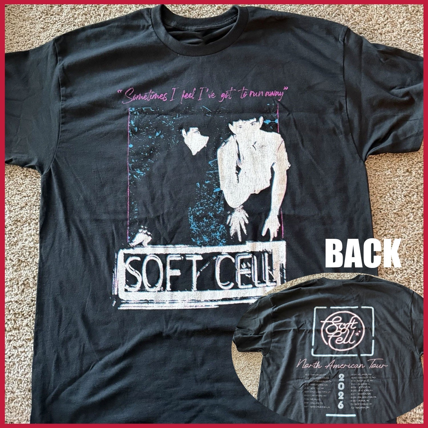 HOT – Soft Cell Band Merch 2026 Generations USA Tour Shirt Reprint Gildan