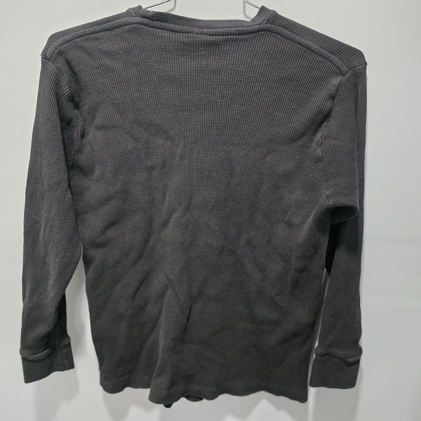 Vtg Heavy Weight Gemrock Shirt Size L Men’s Long Sleeve Thermal Waffle Knit Base