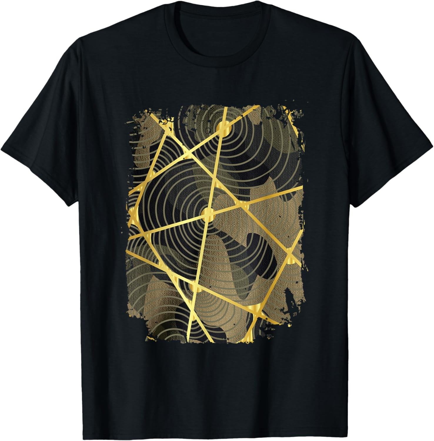 Geometric Shaped Spiral Abstract Pattern Cool Novelty Gifts T-Shirt