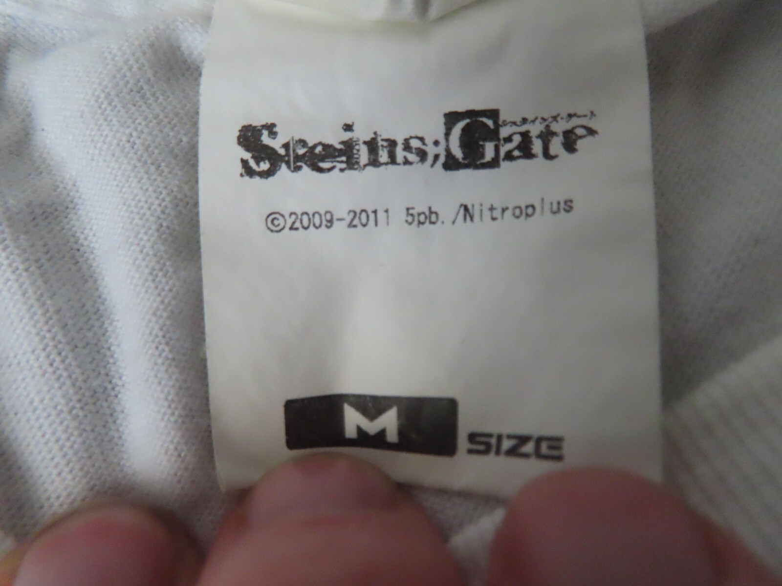 vintage COSPA STEINS GATE Collage Tshirt White Size: M