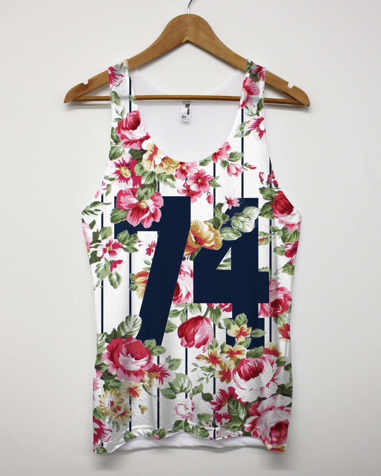 74 Floral Baseball Vest All Over Print Summer Holiday Dope Tank Top Men Girl New