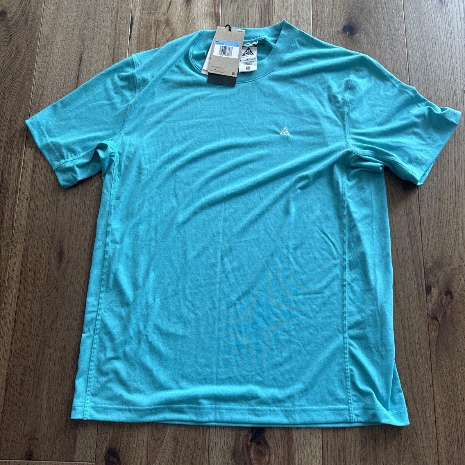 NEW NWT Nike Mens Medium ACG Goat Rocks Dri-Fit ADV Shirt FN8411-345 TEAL UPF40+