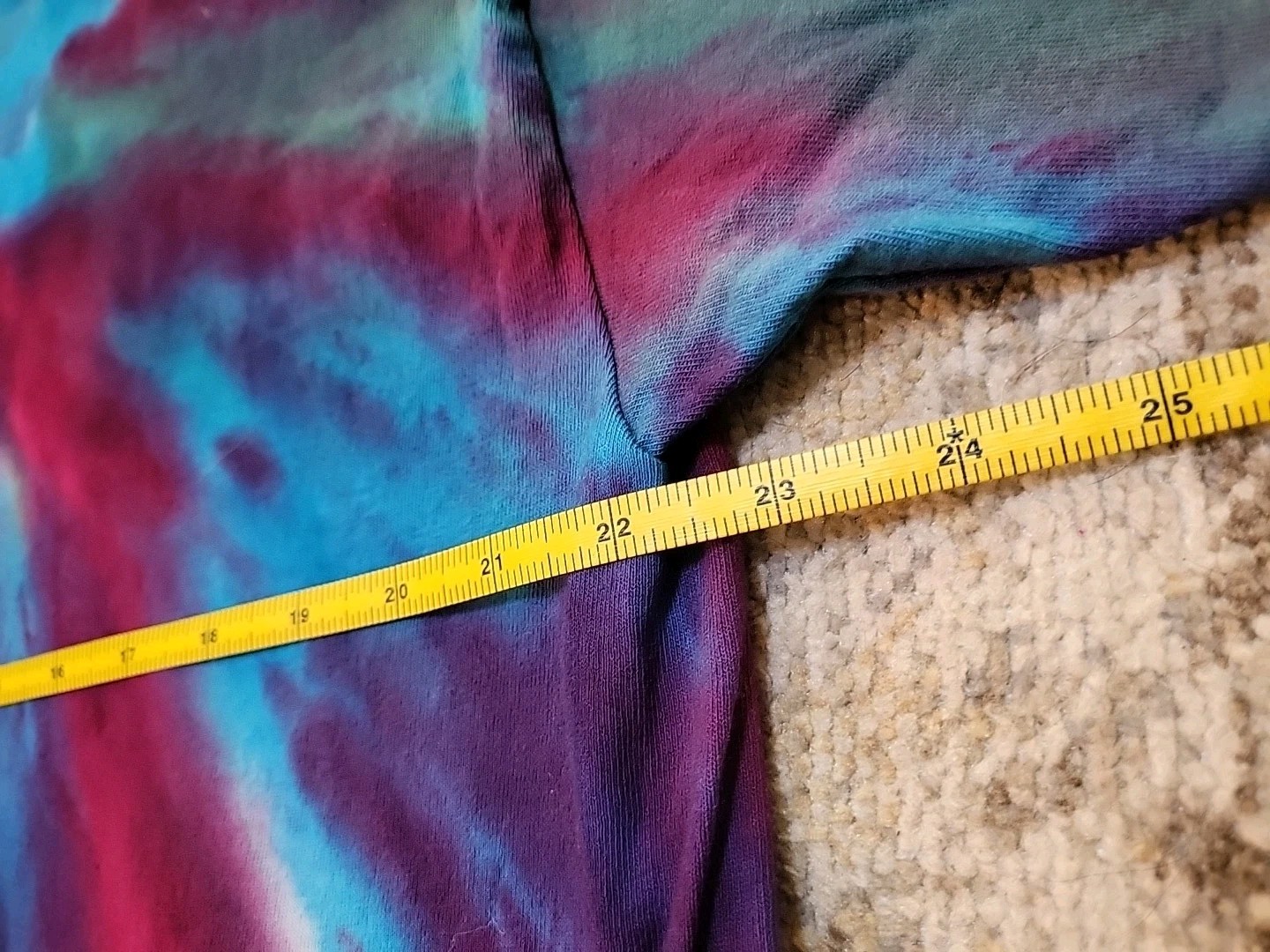 Hand Tie Dyed T Shirt Men’s XL 100% Cotton Pre Washed ShortSleeve Gift #3