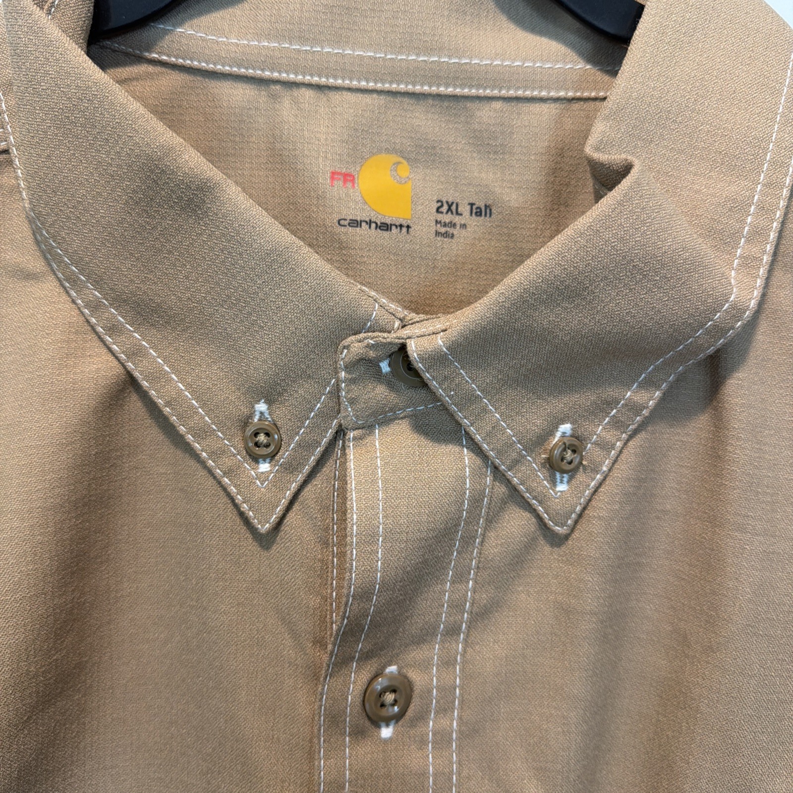 Carhartt Force FR Cat 2 Long Sleeve Shirt Button Up. Mens 2XL- Tall. New- tags