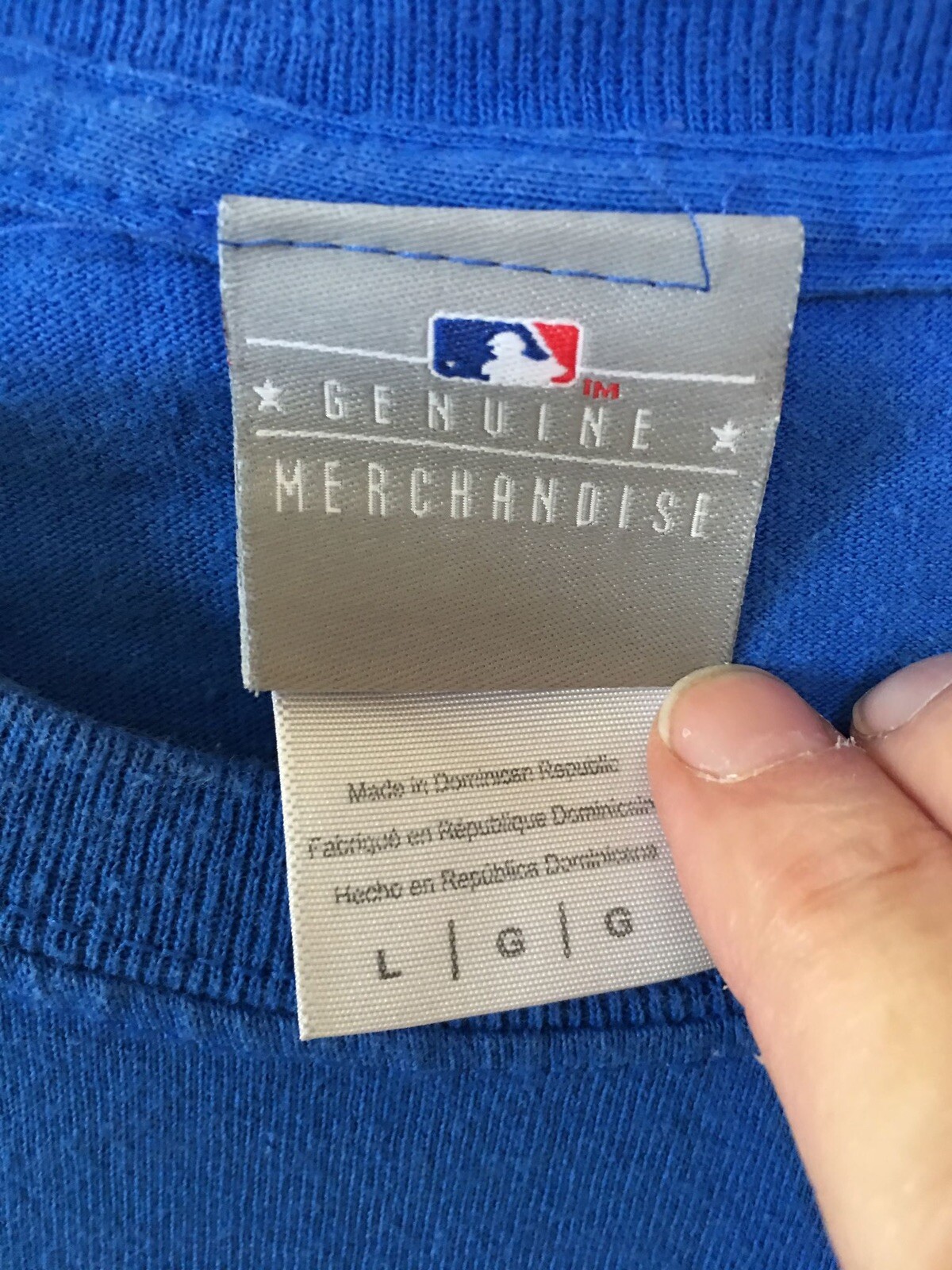 Los Angeles LA Dodgers MLB National League Men’s Blue T-shirt Size L
