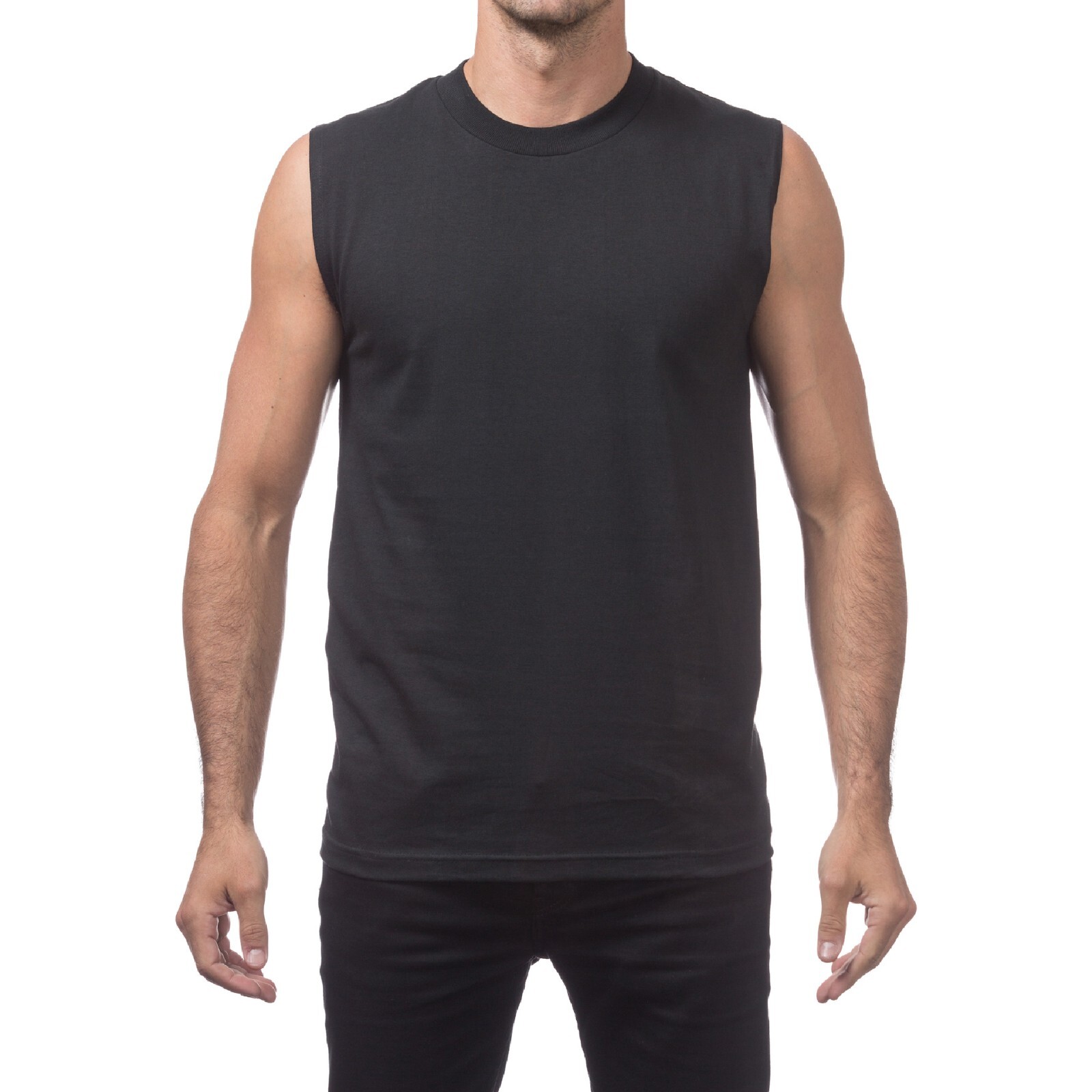 PROCLUB MENS COMFORT MUSCLE TEE PRO CLUB CASUAL SLEEVELESS TANK TOP GYM SUMMER