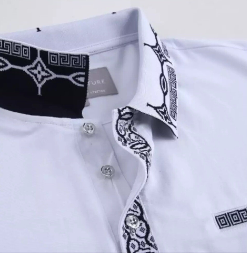 Men’s Luxurious Fine Cotton Polo Shirt,Italian Style,Stretch M to 3XL…..A6.A