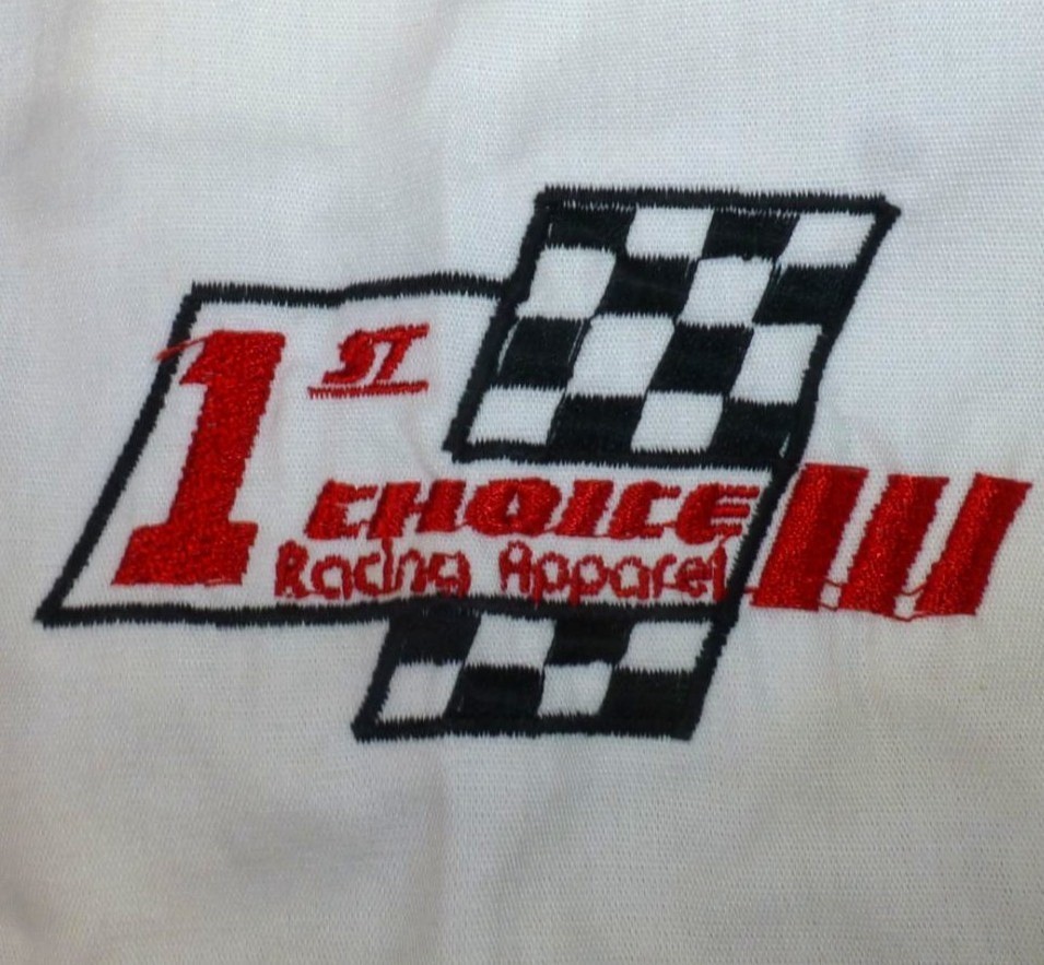 1st Choice Racewear Caradco Windows & Doors Shirt XL Red White *Stains*