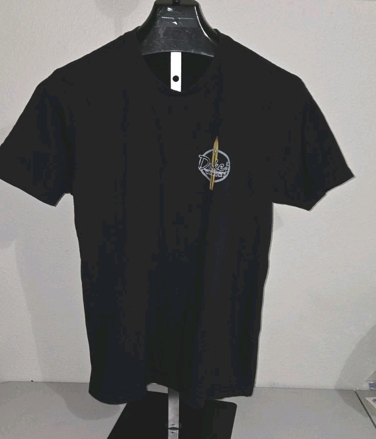 Soft Black Hui Nalu Honolulu NextLevel Duke’s Waikiki Graphics Size L Tee Shirt