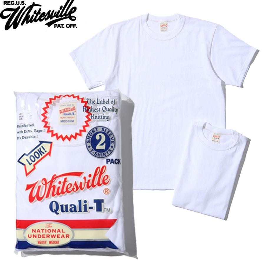 WHITESVILLE 2-PACK T-SHIRT – White [ WV73544 ] Made in Japan