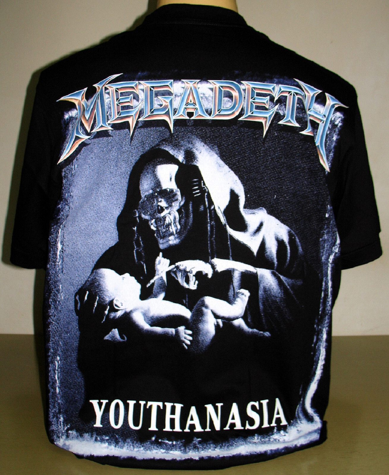 Megadeth Youthanasia T-Shirt Size S M L XL 2XL 3XL Thrash Metal Band XXL XXXL