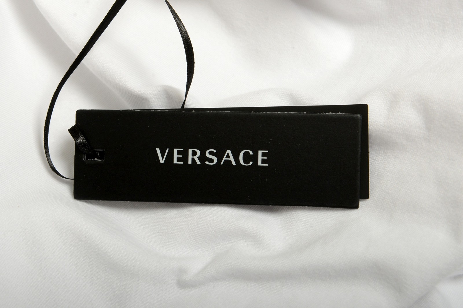 Versace Men’s White Gold Logo Print Crewneck T-Shirt Versace sz 3 US XS IT 46