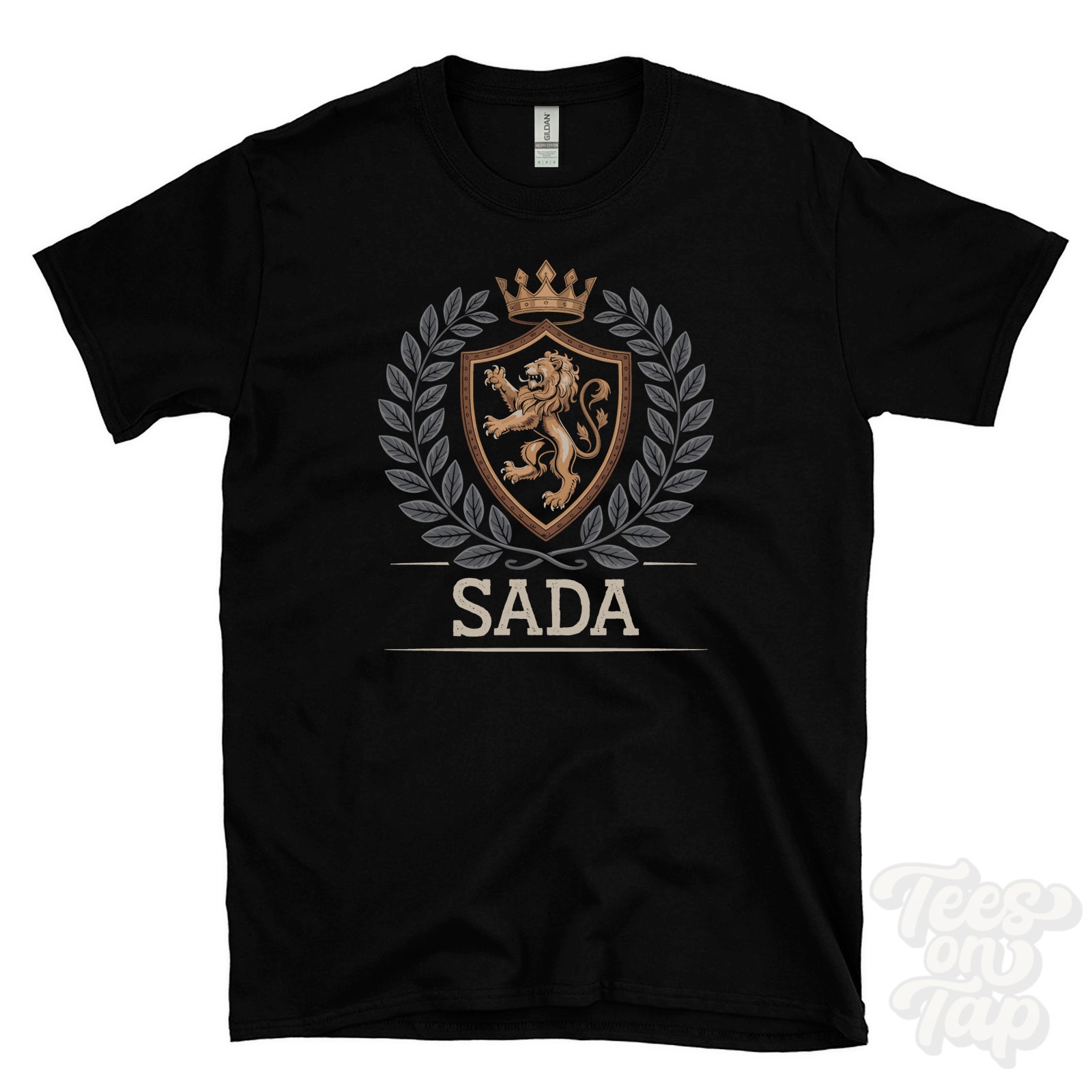 SADA FANTASY COAT OF ARMS T-SHIRT novelty parody family name crest