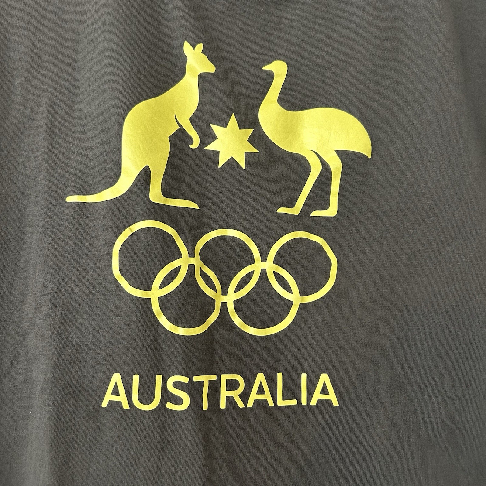 Vintage Team Australia Olympics Shirt Unisex XS Olympic Rings Kiwi Kangaroo