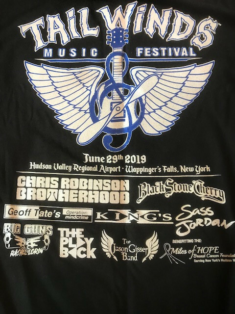 Chris Robinson Brotherhood, Black Stone Cherry, Kings X Concert Festival T Shirt