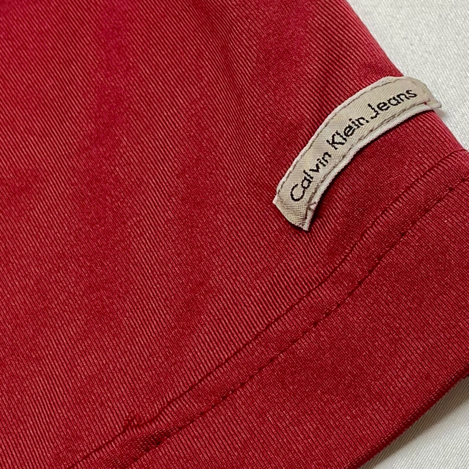 Calvin Klein Jeans Tee Men’s XXL Deep Red CK Performance Active Wear T-Shirt