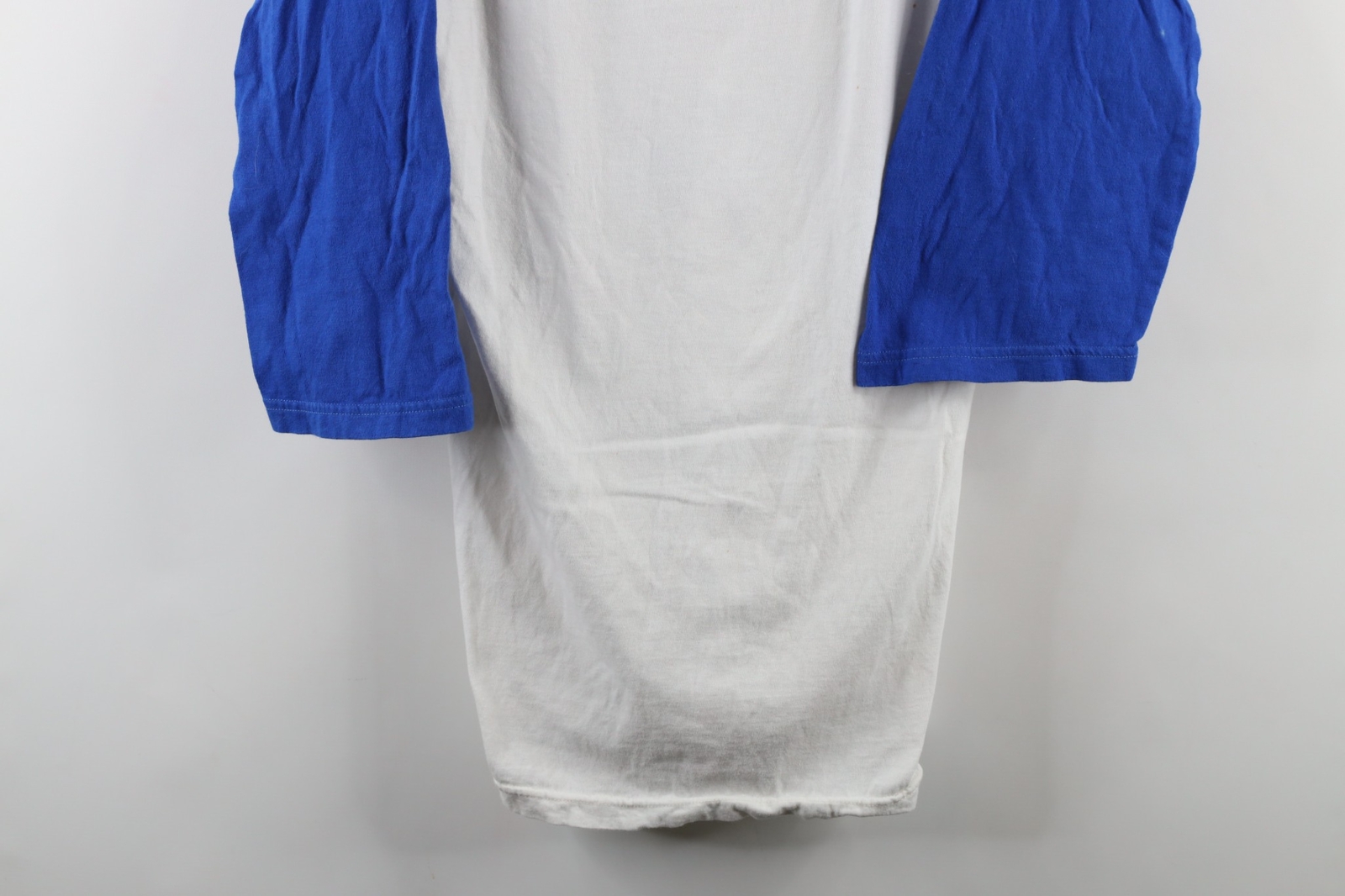 Vintage 90s Streetwear Mens Medium Blank Color Block 3/4 Sleeve Raglan T-Shirt