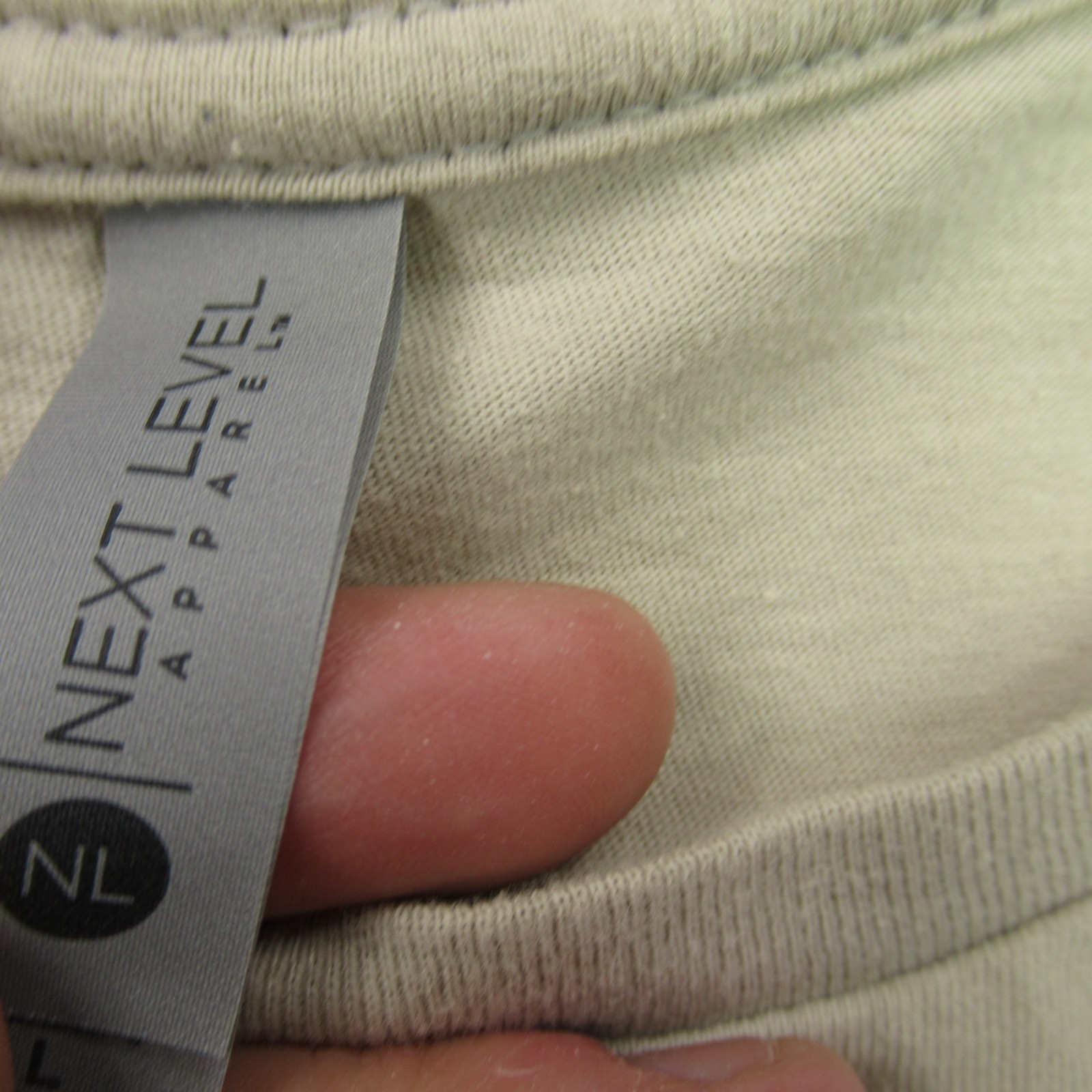 Next Level Apparel Shirt Mens Large Brown Short Sleeve Crew Neck Outdoors Casual