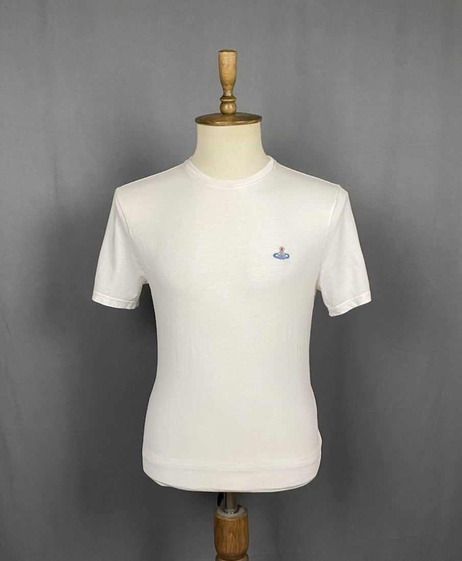 Vivienne Westwood Small Logo Men’s White T-Shirt Size L