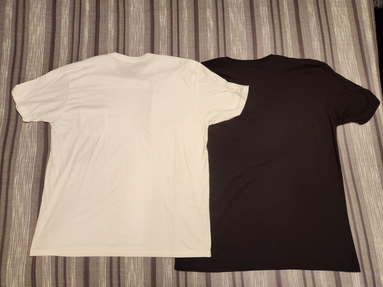 😎2-Pack Premium True Classic Quality Crew Neck POCKET T-Shirts Black White XXL