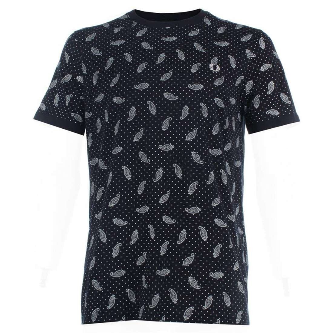 Men’s Fred Perry Graphic Cotton Pique Short Sleeve T-Shirt