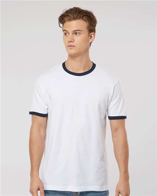 Tultex 246 Unisex Fine Jersey Ringer T-Shirt