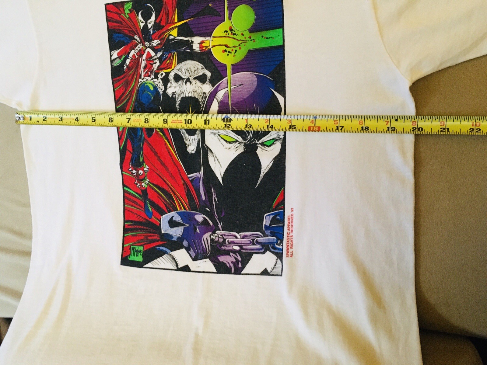 🔥Todd McFarlane Spawn SUPER RARE 1992 Vintage T-Shirt (L) Pre-owned!🔥