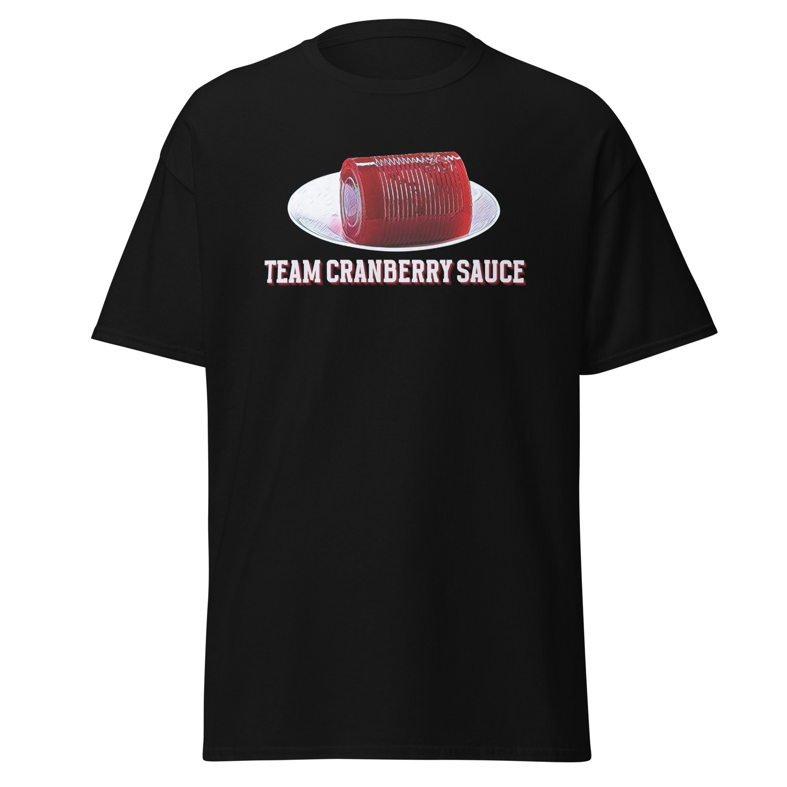 Funny T Shirt Thanksgiving Party Cranberry Sauce Autumn Cranberry Jelly Shirt