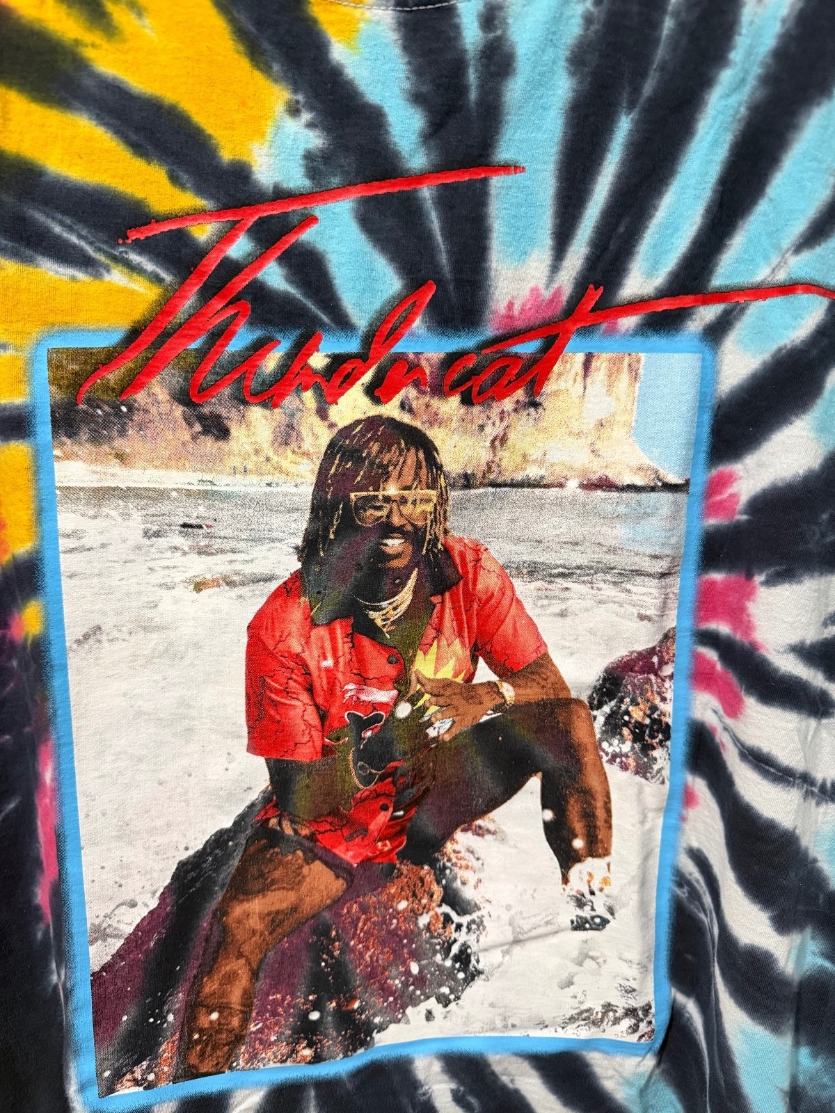 Thundercat Tie Dye Shirt Men’s Large Rare Out of Print Hip Hop Rap Tee