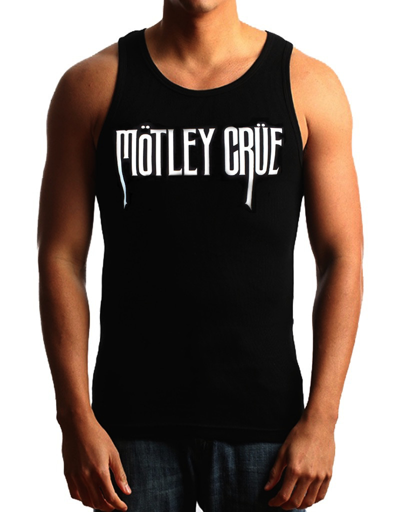 MOTLEY CRUE L PUNK ROCK Band Black Tank Top