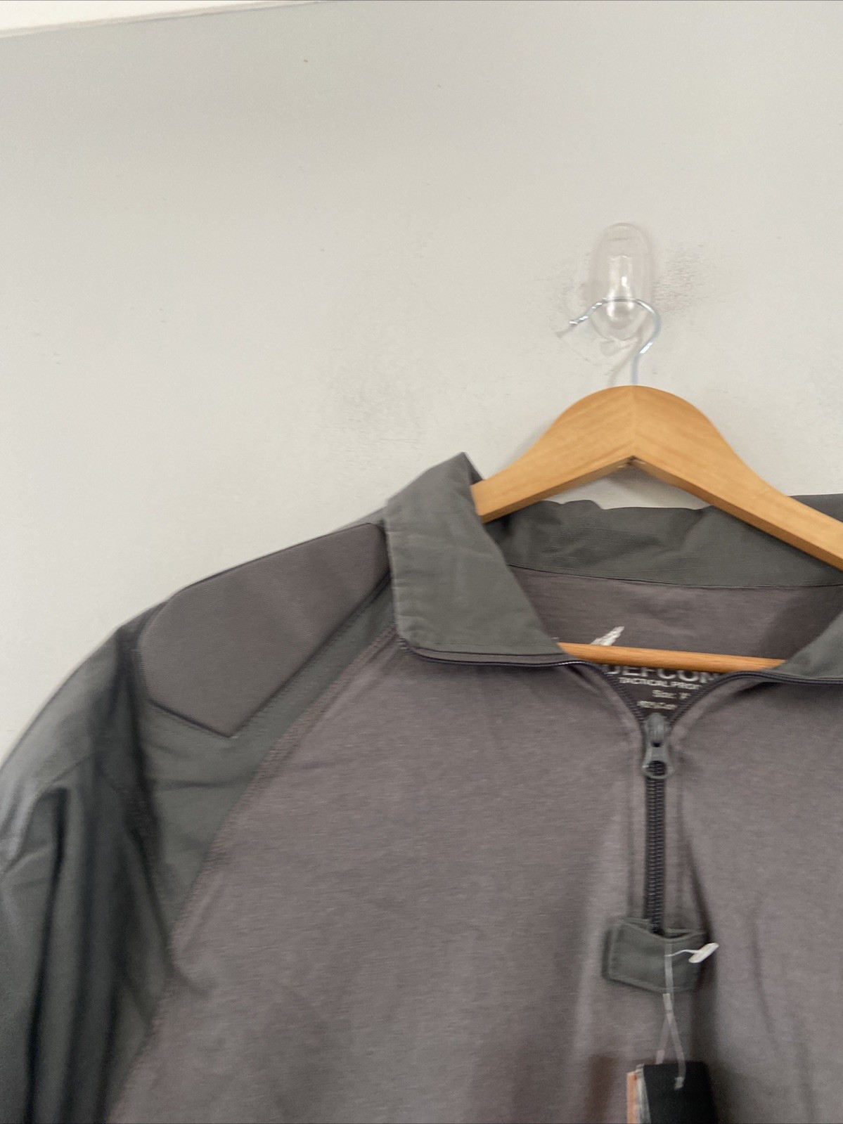 Defcon 5 Tactical Padded T-shirt Combat Shirt Padding Collared Zip Neck XL Grey