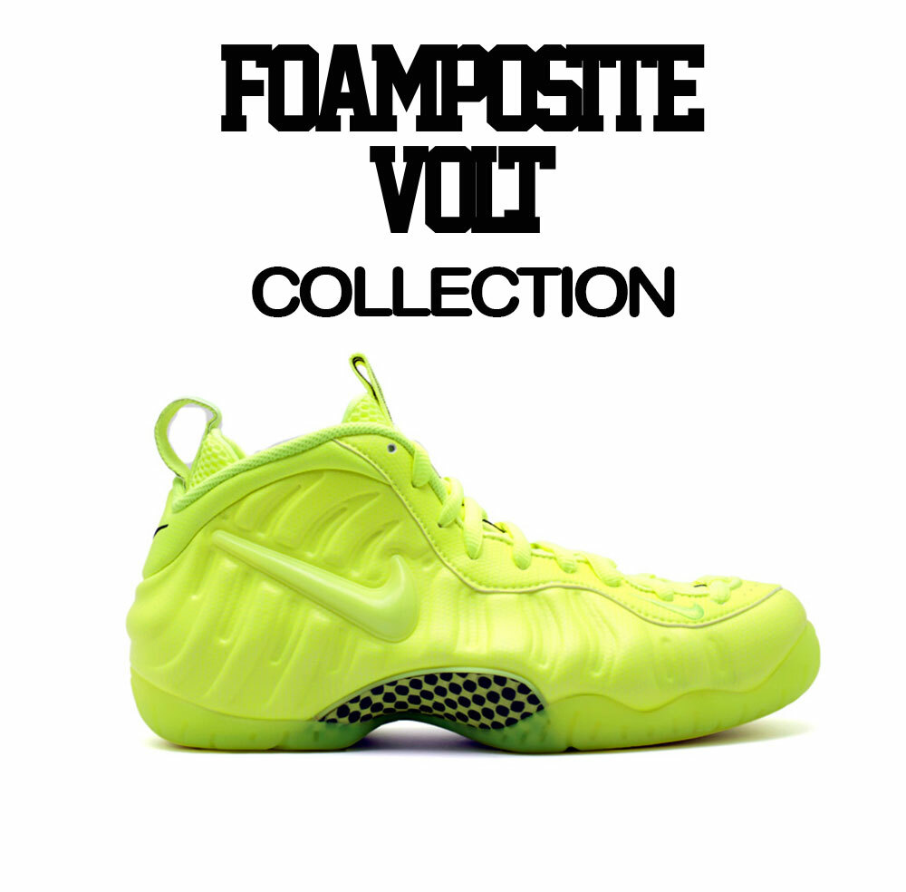 Shirt Match Foamposite Volt Foam Shoes – Love Tee