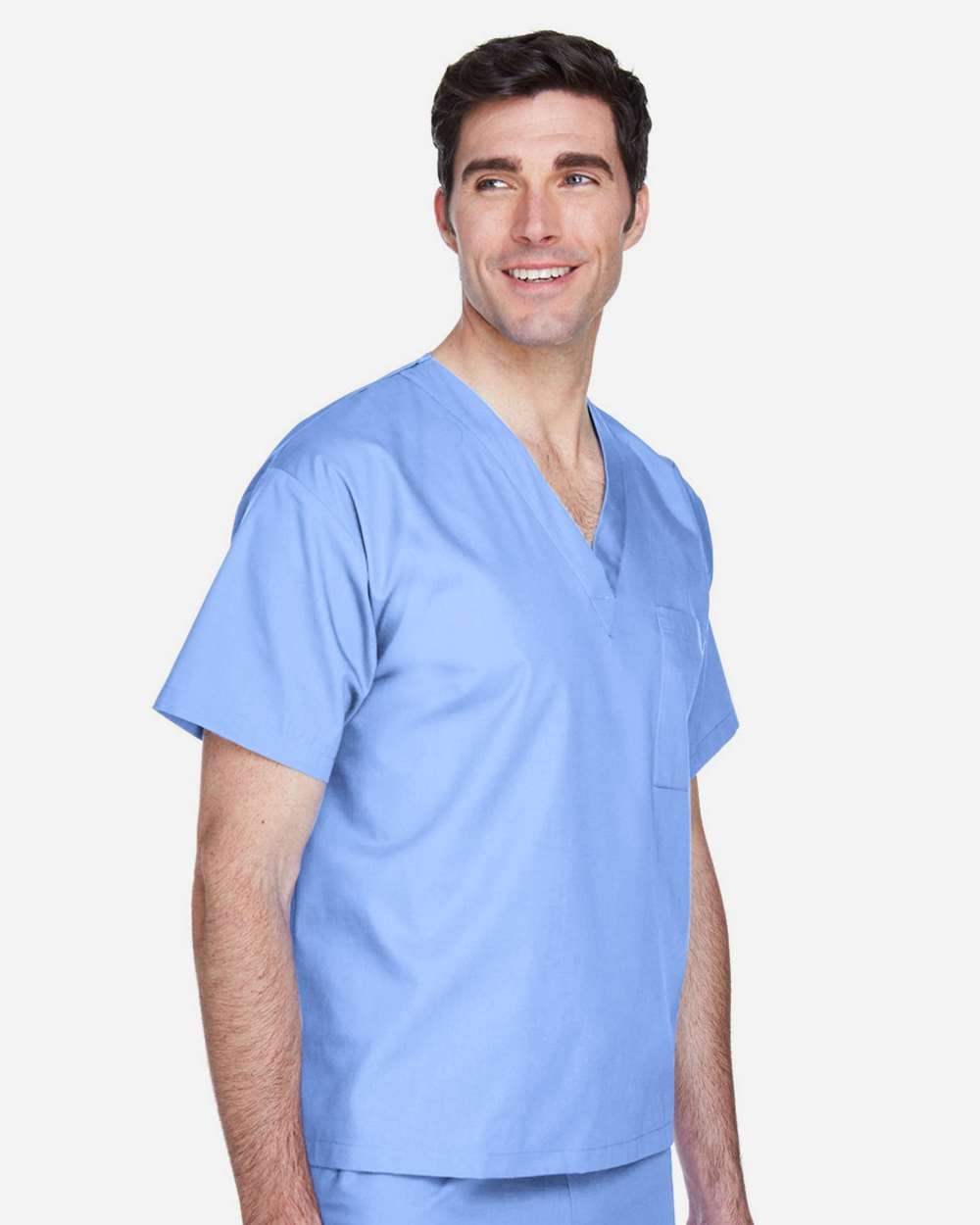 🔥 Harriton Unisex Restore Scrub Top Chest pocket Shirt Up To 5XL M897