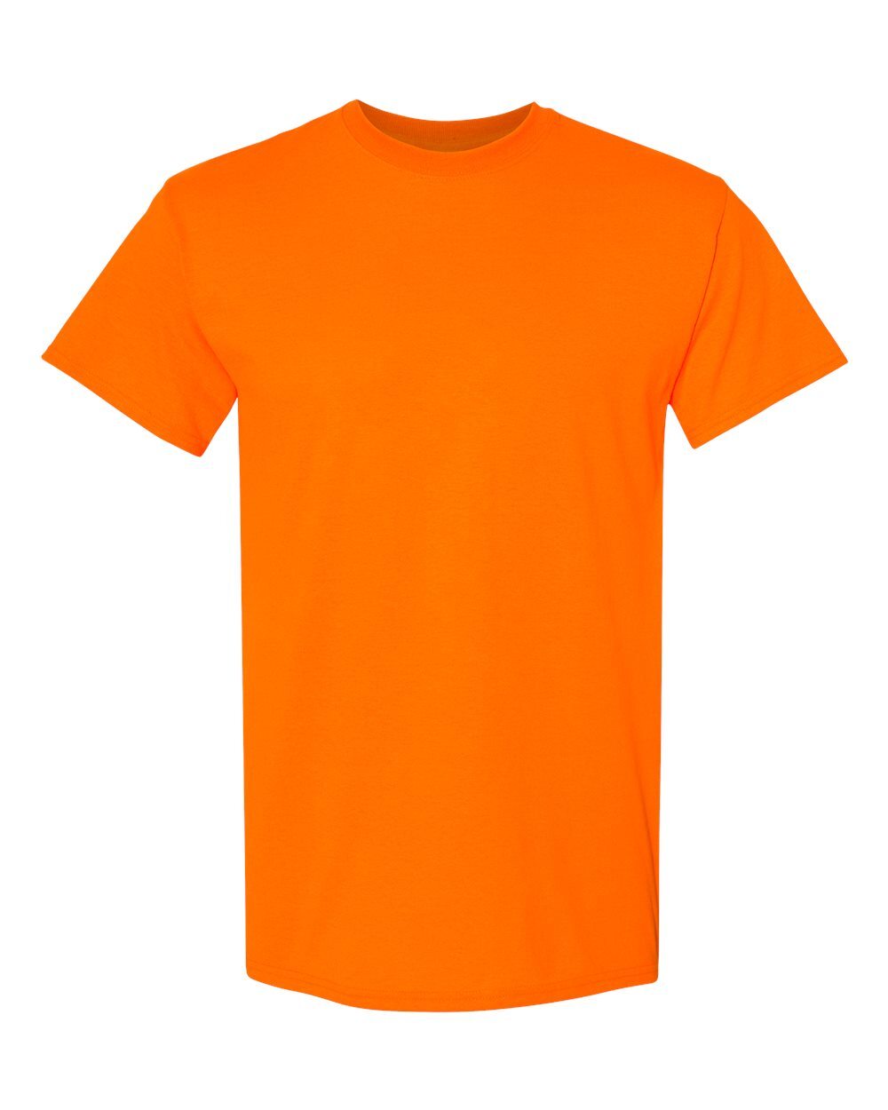 Safety Orange High Visibility Shirts 5.3 oz GILDAN Work Reflective Short-Sleeve