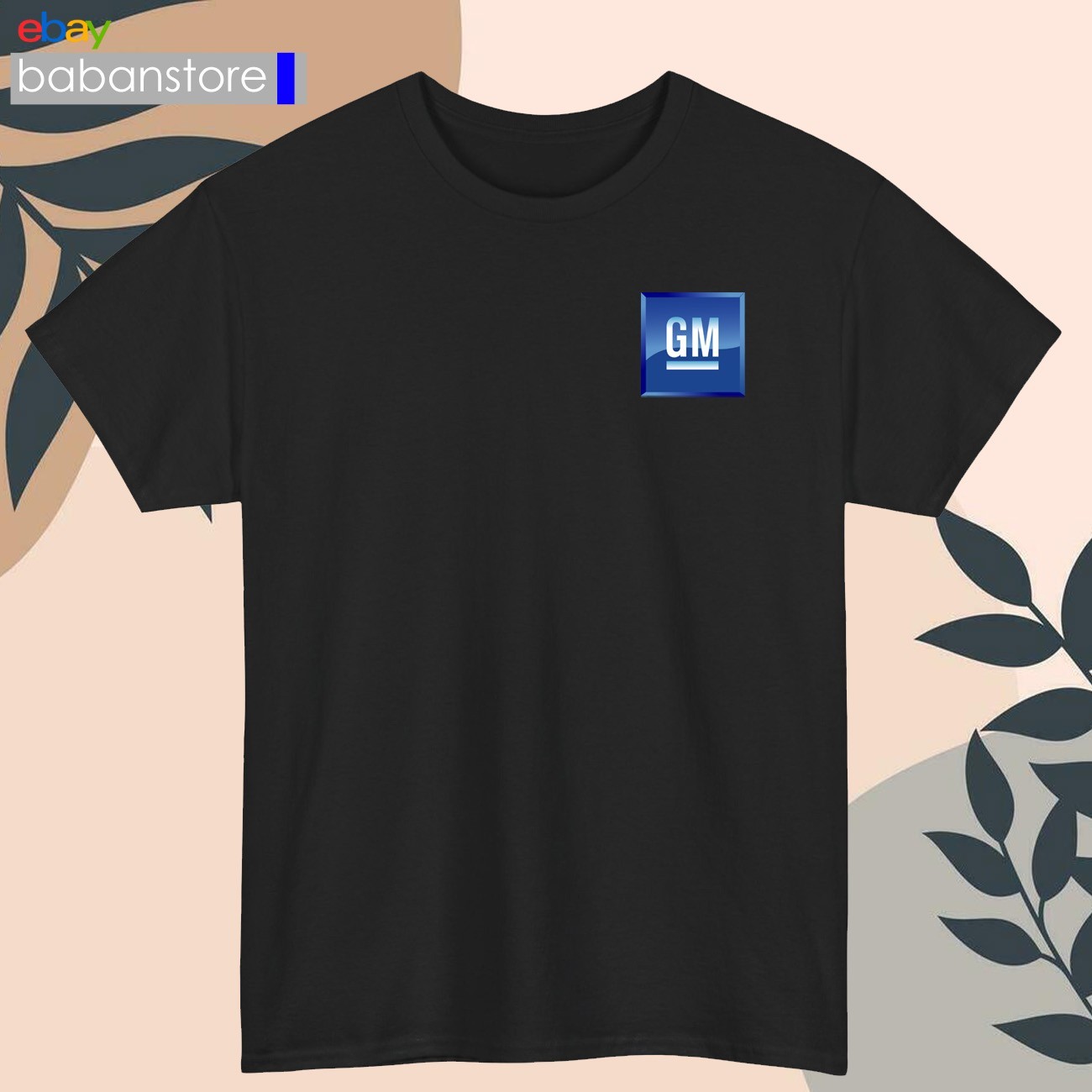 GM General Motors Small Logo Black/White/Grey/Navy/Red/Light Blue T-Shirt S-5XL