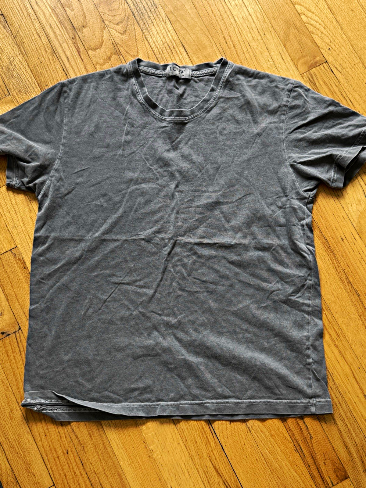 J.CREW Men’s Gray Solid Crew Neck Short Sleeve T-Shirt Size M Regular