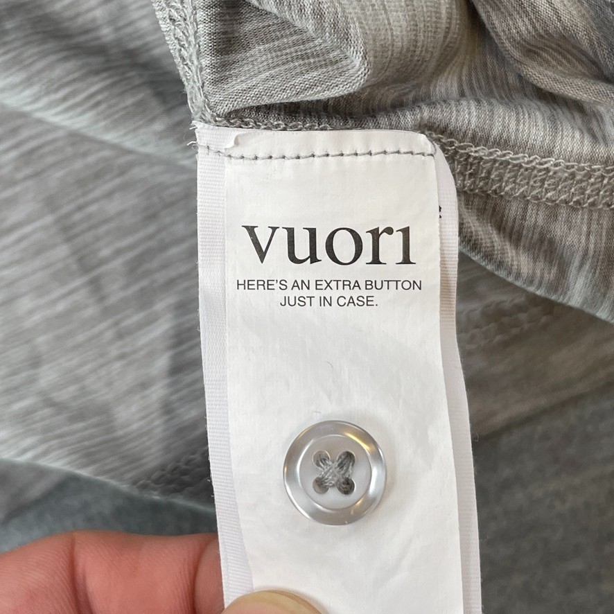 Vuori Shirt Mens XL Gray Performance Henley 4 Way Stretch Long Ease V194