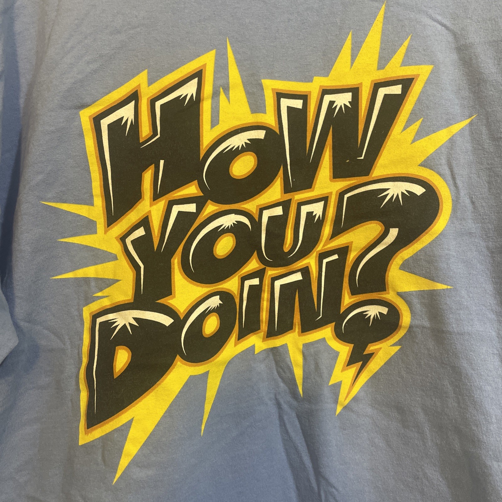 ENZO & BIG CASS T SHIRT MENS 2XL NXT WWE WRESTLING BLUE HOW YOU DOIN?