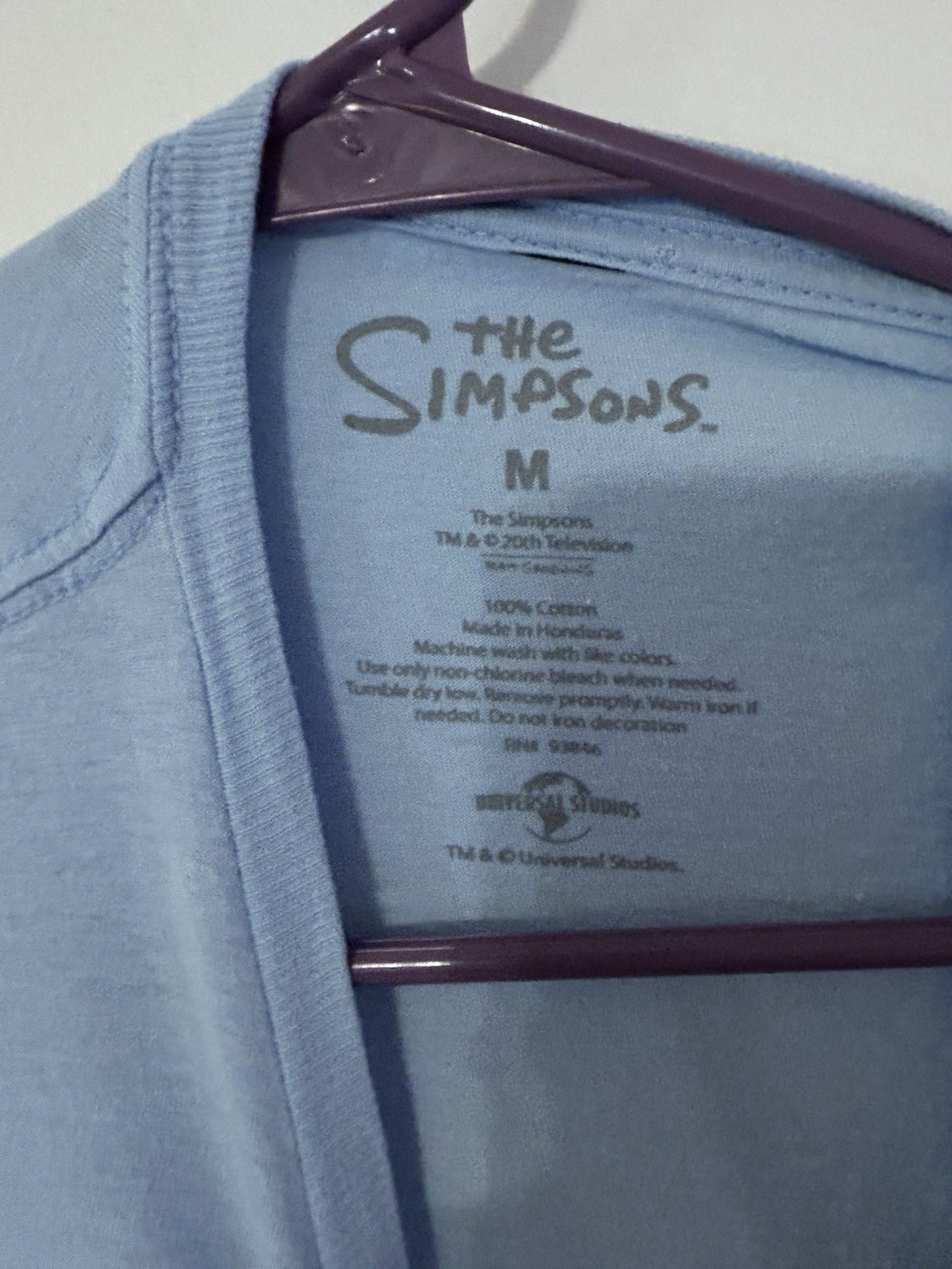 The Simpsons “Sugar Daddy” Homer Graphic Tee – Light Blue