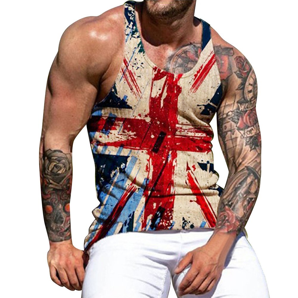 Men’s Stringer Muscle Bodybuilding Shirt Tank Top Gym Singlet Fitness Sport Vest