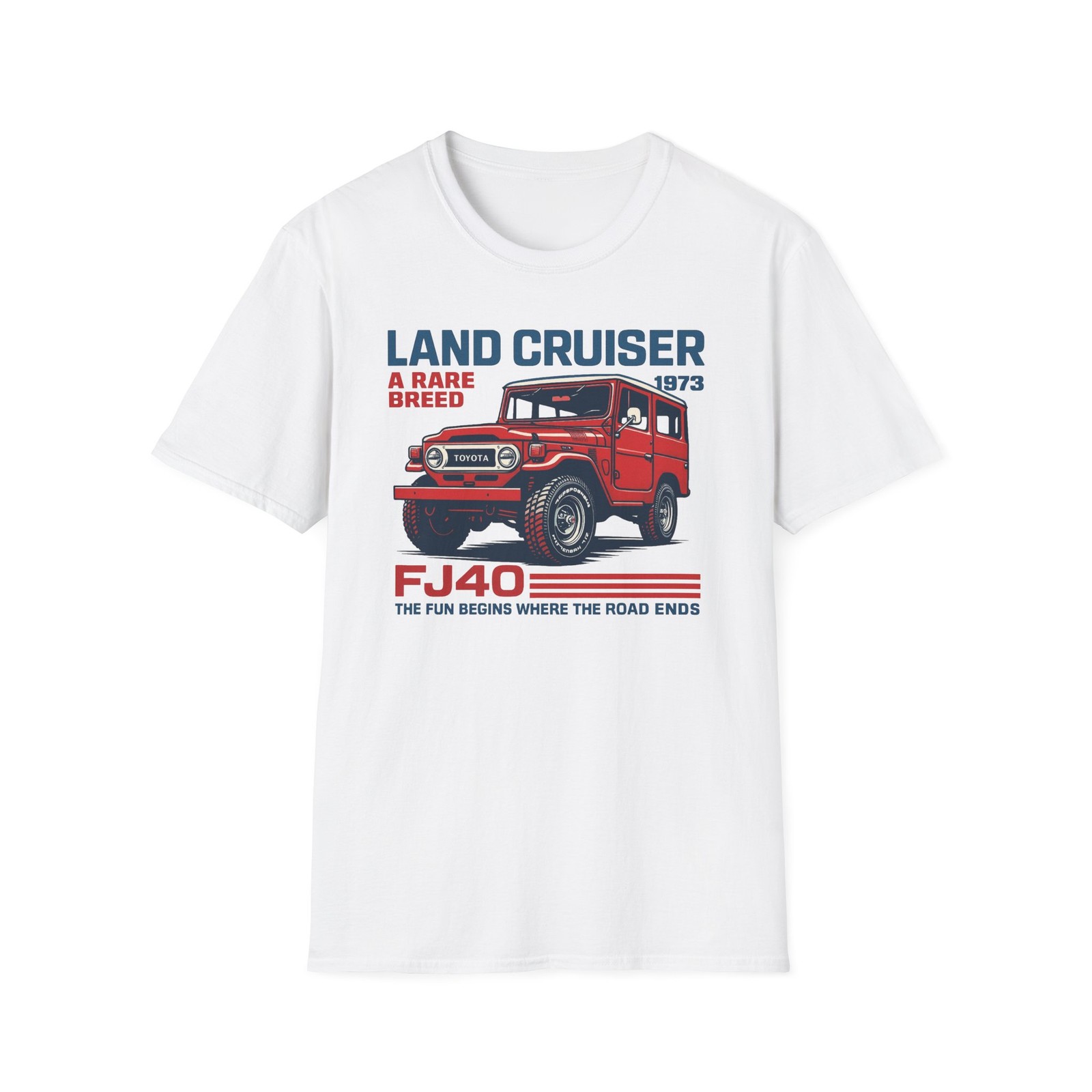 1973 FJ40 Land Cruiser T-Shirt Classic 4×4 Off Road Rare Breed Vintage Tee