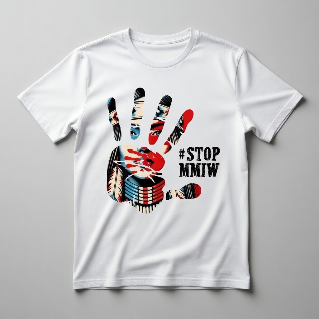 #Stop MMIW T-Shirt – Stop Missing Murdered Indigenous Women Awareness Tee