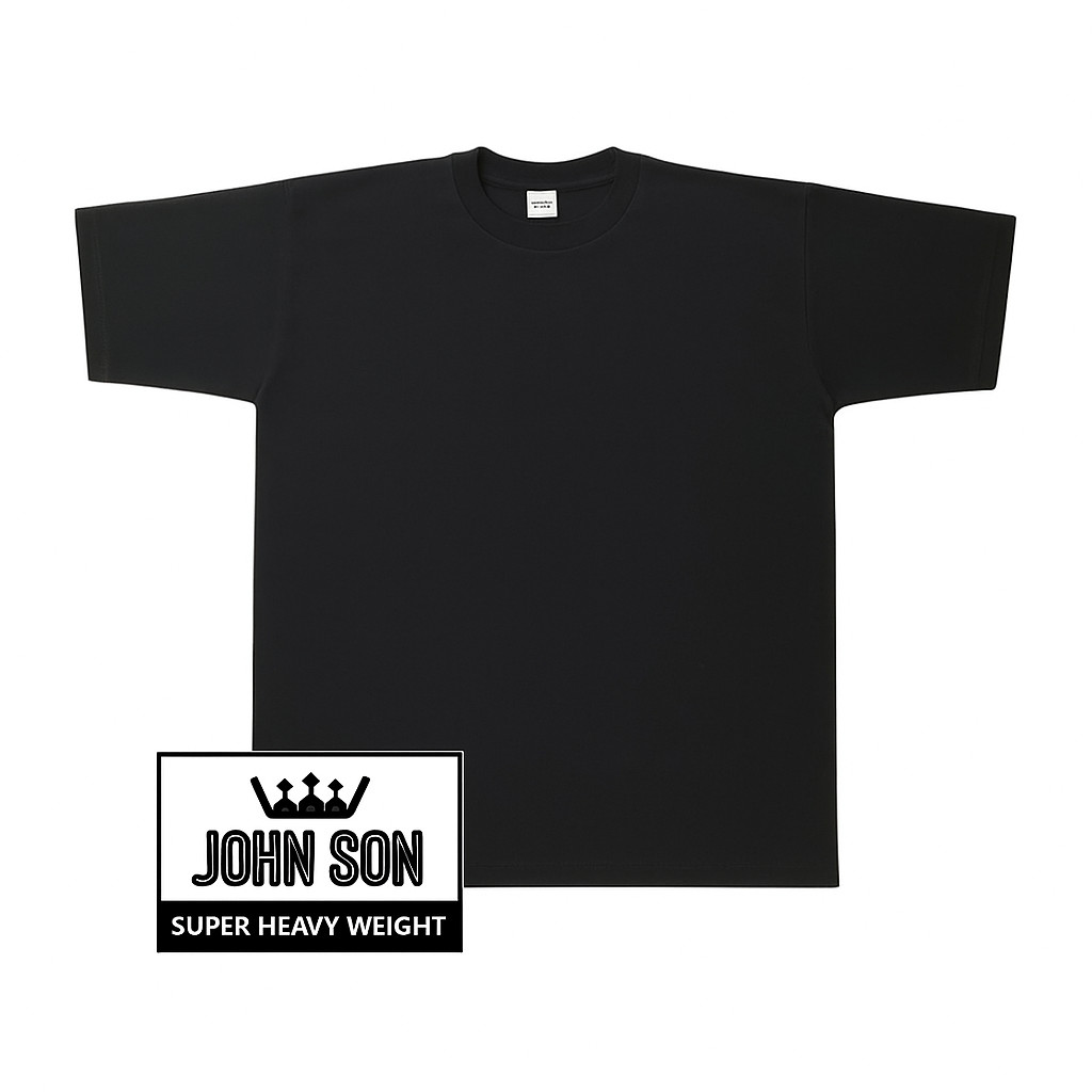 Plain T-shirts Round Neck [JOHN SON] Super Heavy Weight[S~7XL] Big Size [Single]