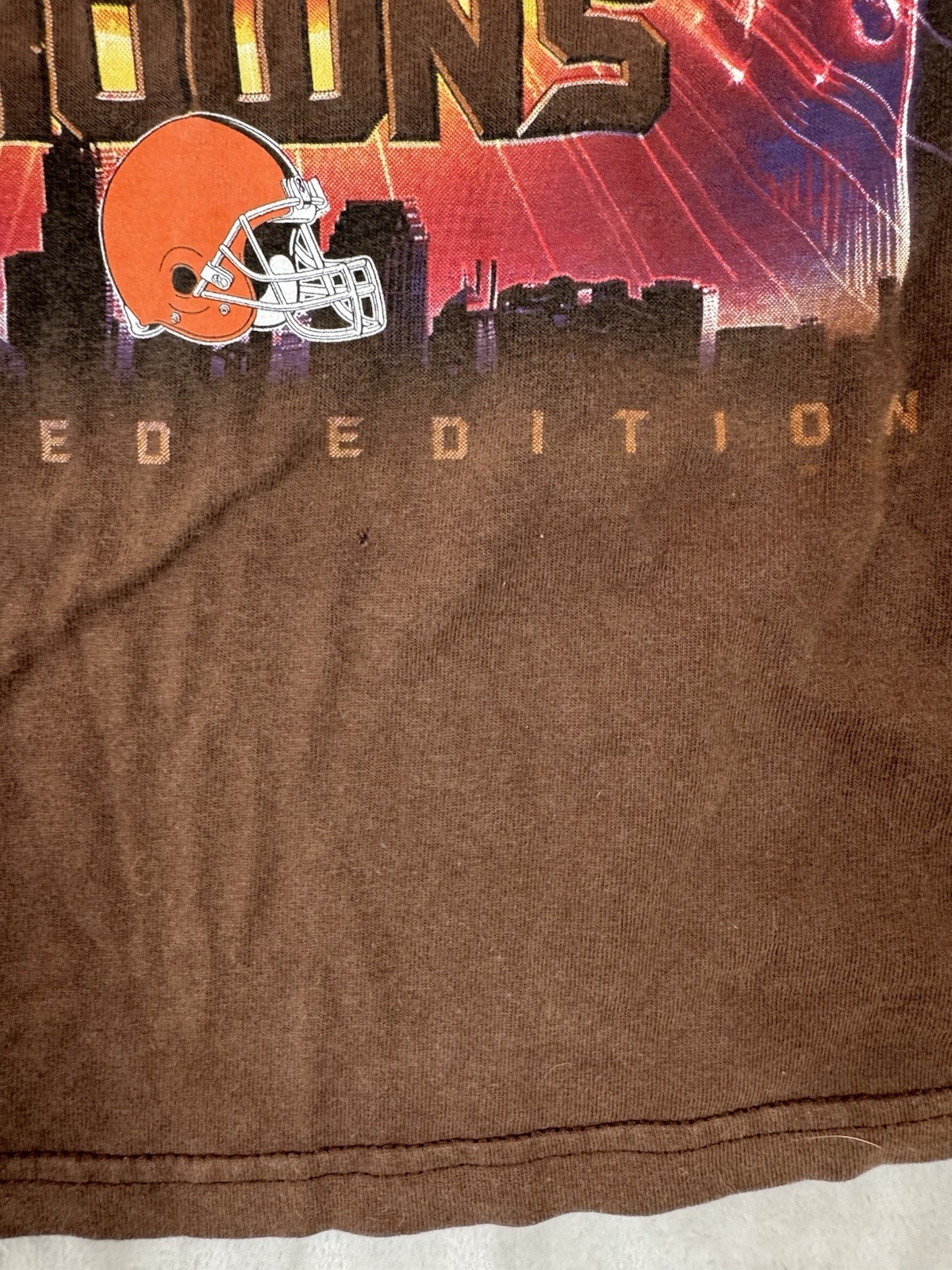 Vintage Lee Sports Cleveland Browns NFL Champions Short Sleeve T-Shirt Mens L