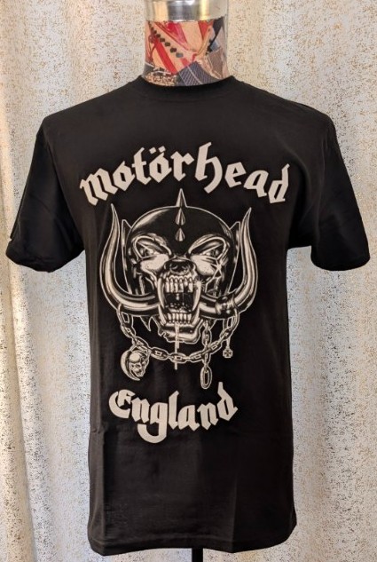Officially Licensed Double-Sided Motorhead England Rock Band T-Shirt Merch