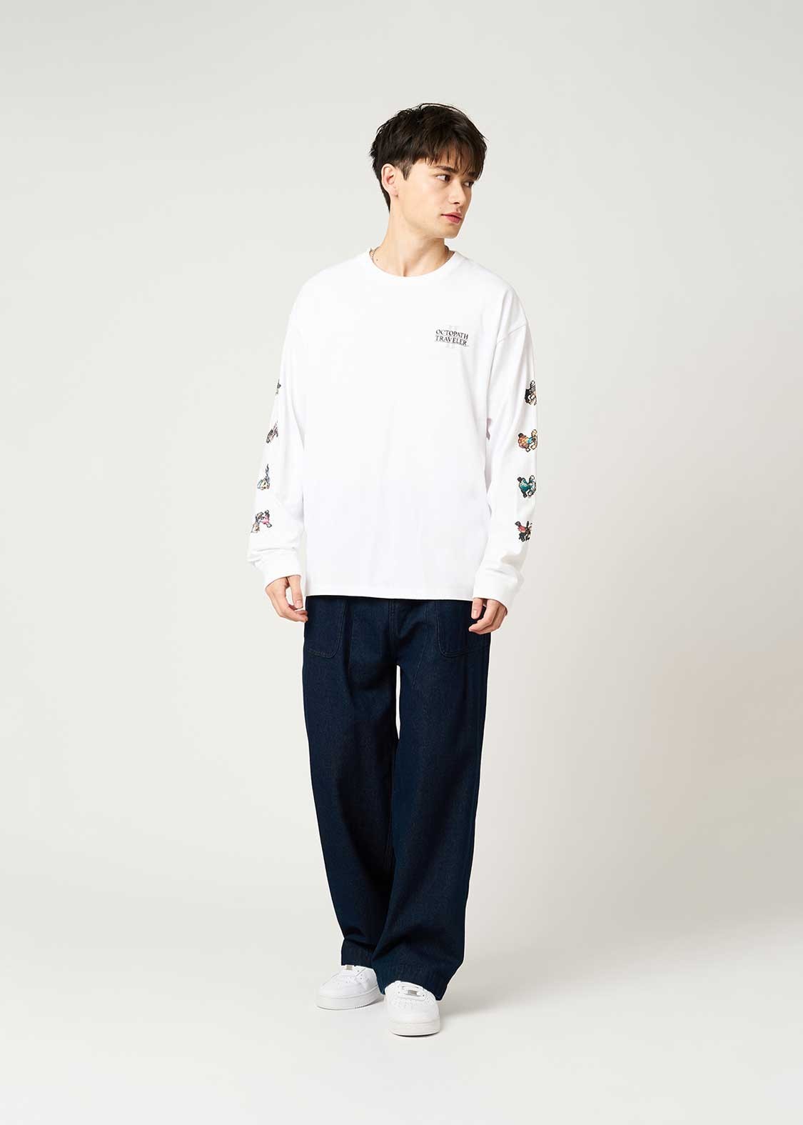[Graniph] Bravely Default / Octopath Traveler Eight Travelers White Long Sleeve