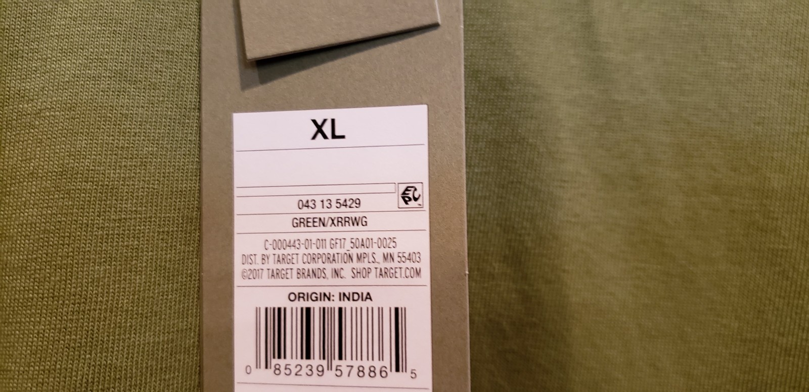 Goodfellow & Co Men’s Short Sleeve Pocket T-Shirt, XL Sage Green, NWT