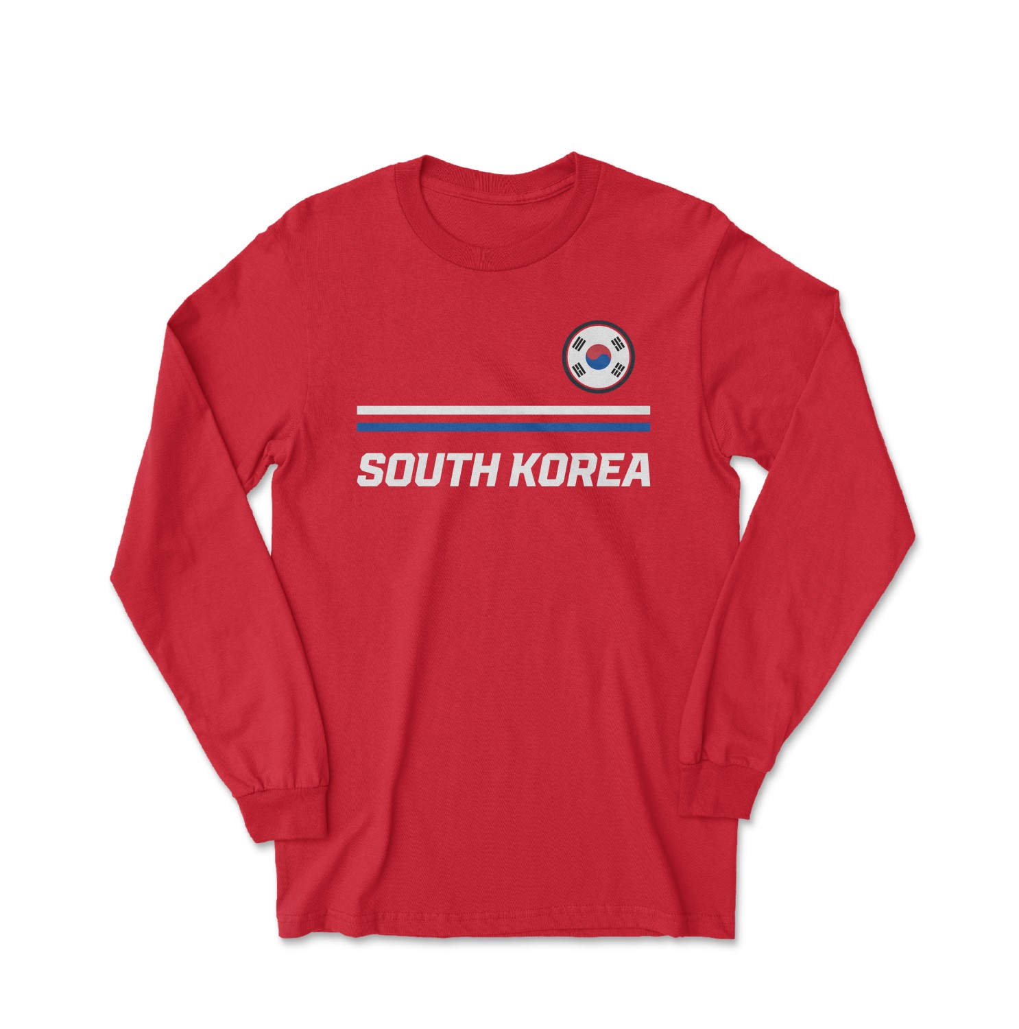 South Korea Soccer Fans Son 7 Jersey Style Long Sleeve T-Shirt