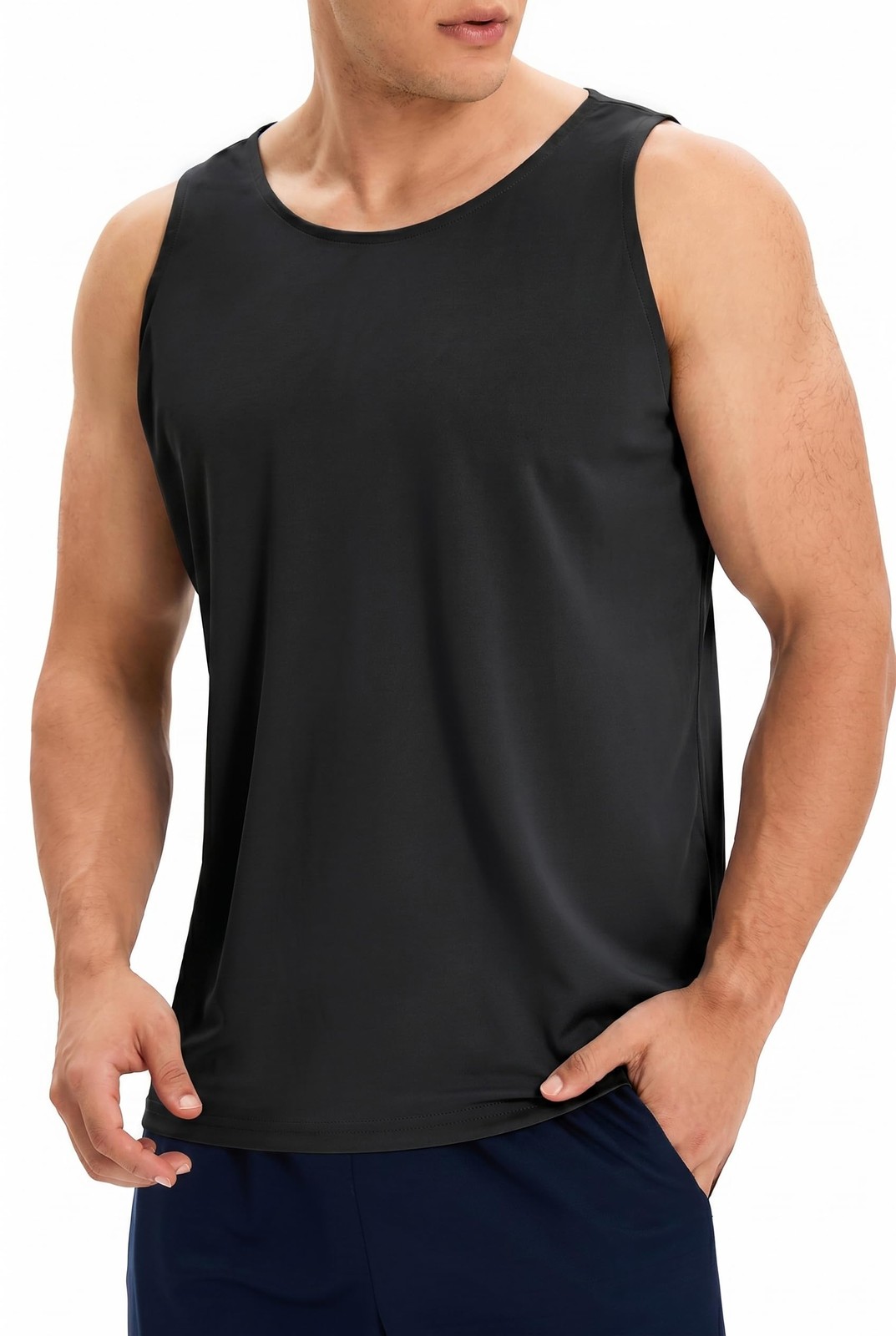 6 Pack Men’s Quick Dry Workout Tank Tops Breathable Gym Sleeveless Muscle Shi…