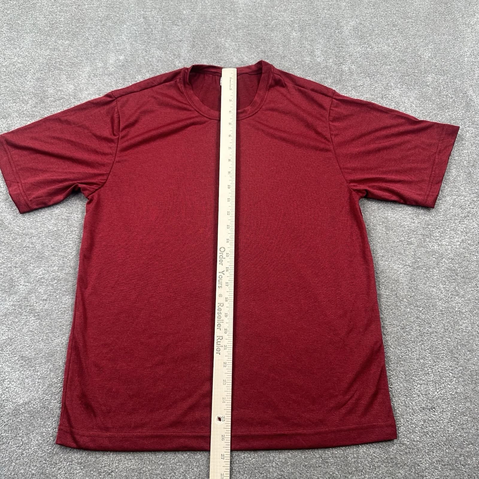 Sport-Tek Adult T Shirt Size Small Dark Red Short Sleeves Activewear